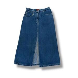 Bugle Boy Women's Denim Maxi Skirt